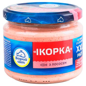 Vodnyi Svit Ikorka Product with Scandinavian Fish and Salmon 250g - buy, prices for EKO Market - photo 1