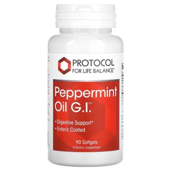 Олія перцевої м'яти Protocol for Life Balance Peppermint Oil G.I. 90 гелевих капсул - купити, ціни на Біотус - фото 1