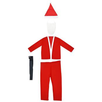 Костюм новорічний Actuel Санта чоловічий 5 предметів - купить, цены на Auchan - фото 1