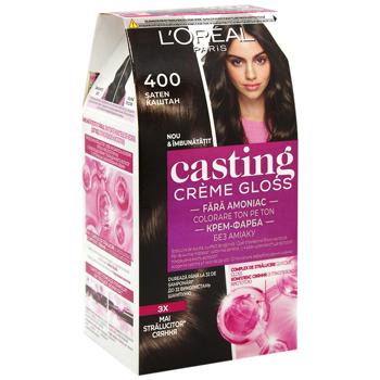 Фарба для волосся L'Oreal Paris Casting Cream Gloss 400 Каштан без аміаку - купити, ціни на КОСМОС - фото 2