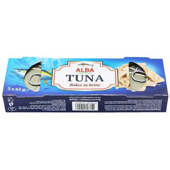Тунец Alba Food кусочками в собственном соку 65г х 3шт