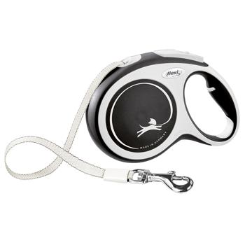 Flexi New Comfort Roulette Leash with Tape L Up to 50kg 8m Black - buy, prices for MasterZoo - photo 1