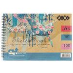 Скетчбук Zibi Art Line белый блок А5 40 листов