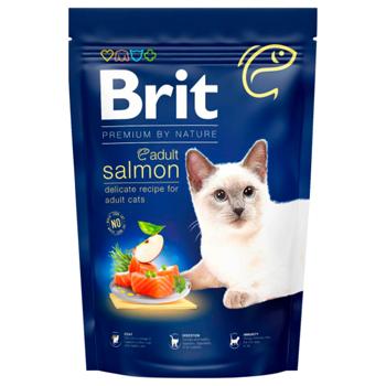 Корм сухой Brit Premium с лососем для взрослых кошек 1,5кг - купить, цены на - фото 4