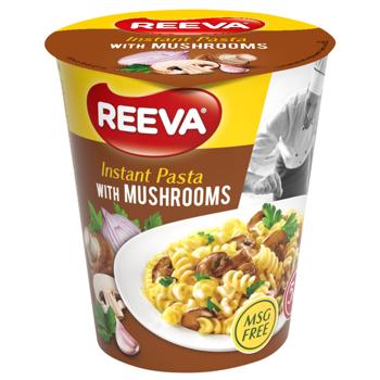 Макаронные изделия Reeva со вкусом грибов 70г - купить, цены на КОСМОС - фото 1