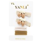 Заколки резинки для волос 6шт 3727-5