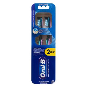 Зубная щетка Oral-B Pro-Expert Advanced Средней жесткости 2шт в ассортименте - купить, цены на - фото 2