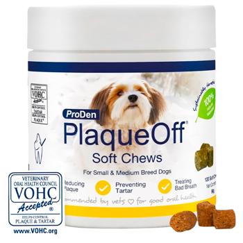 Ласощі ProDen PlaqueOff Soft Chews для догляду за ротовою порожниною собак малих та середніх порід 90г