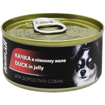 Корм вологий AnimAll Качка в ніжному желе для дорослих собак 85г