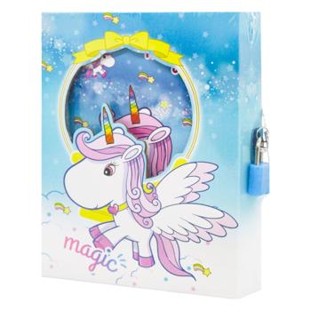 Блокнот на замочке Единорог 13*16см 50 листов - купить, цены на ULTRAMARKET - фото 2