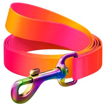 Waudog Nylon Recycled Leash 122cm / 15mm Gradient Orange - buy, prices for MasterZoo - photo 1