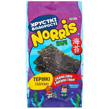 Norris Teriyaki Nori Chips 4.5g - buy, prices for Torba - photo 1