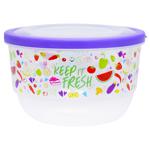 Uksan Trendy Round Container with Pattern 2.6l