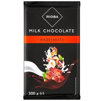 Rioba Milk Chocolate with Hazelnuts 300g - buy, prices for - photo 1