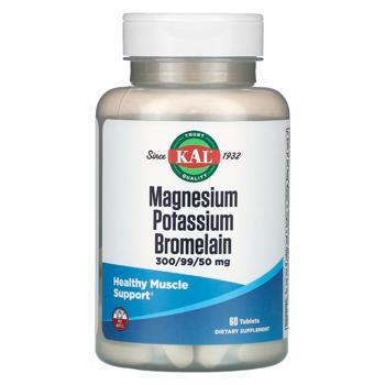 KAL Magnesium, Potassium, Bromelain 60 tablets - buy, prices for Biotus - photo 1