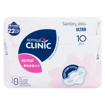 Прокладки гігієнічні Normal Clinic Ultra Cotton&Velvet 3краплі 10шт - купити, ціни на ЕКО Маркет - фото 1