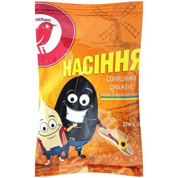 Семена подсолнечника Auchan жареные 270г