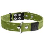 Collar Canvas Double Dog Collar 51-63cm/35mm Green