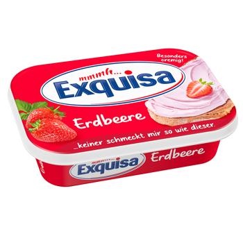 Exquisa Cream Cheese with Strawberry 52% 200g