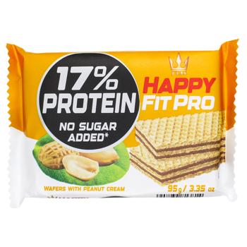 Вафлі Flis Fit Pro протеїн 17% з арахісом 95г - купити, ціни на КОСМОС - фото 1