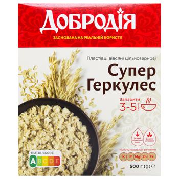 Пластівці вівсяні Добродія Супер Геркулес 500г - купити, ціни на METRO - фото 2