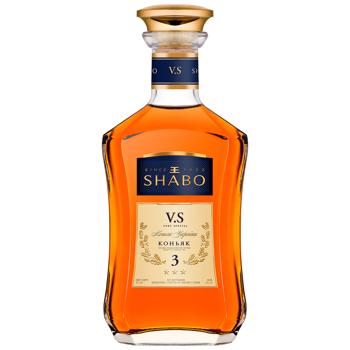 Бренди Shabo V.S. 3 года 40% 0,5л
