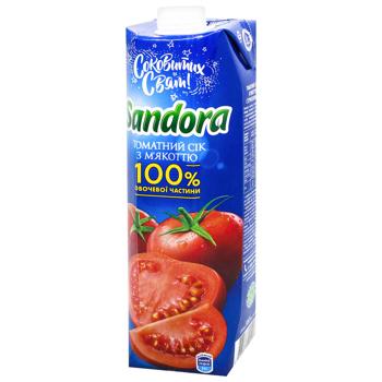 Sandora Tomato Juice with Pulp 0.95l - buy, prices for COSMOS - photo 1