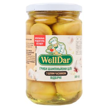 WellDar Whole Selected Champignons with Garlic 300g - buy, prices for EKO Market - photo 2