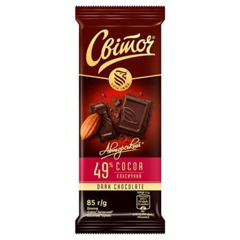 SVITOCH® Author's Classic Dark Chocolate 85g - buy, prices for Ideal - photo 1