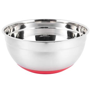 Kamille КМ4352 Steel Bowl with Silicone/Anti-slip Bottom 30*14cm