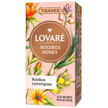 Чай травяной Lovare Rooibos Honey ройбуш 1,8г*24шт - купить, цены на - фото 1