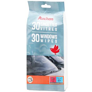 Auchan Wet Wipe for Glass - buy, prices for Auchan - photo 1