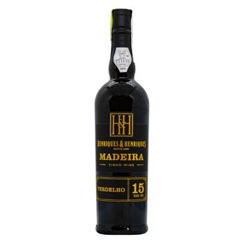 Вино Henriques & Henriques Madeira Verdelho біле солодке 19% 0,5л - купити, ціни на МегаМаркет - фото 1