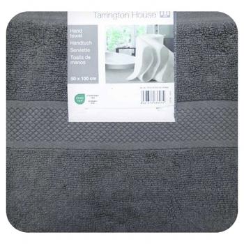 Рушник Tarrington House сірий 50x100см