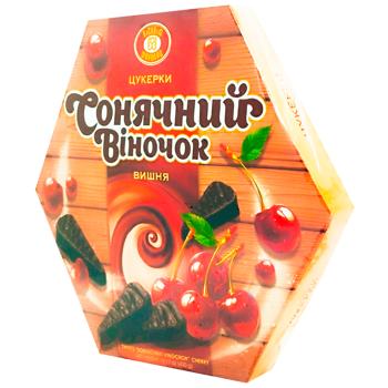 Цукерки Бісквіт-Шоколад Сонячний віночок вишня 430г - купити, ціни на - фото 3