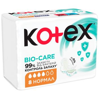 Прокладки Kotex Bio Care Normal 8шт - купить, цены на Auchan - фото 2