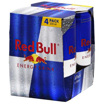 Red Bull Energy Drink 250ml x 4 cans - buy, prices for NOVUS - photo 1