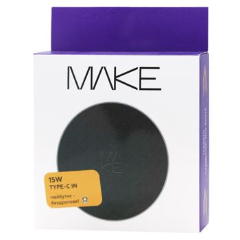 Зарядное устройство беспроводное Make 15W черный - купить, цены на NOVUS - фото 1
