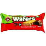 Вафлі Житомирські Ласощі Wafers шоколадні 50г