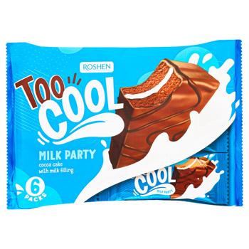 Бісквітні тістечка Roshen Too Cool Milk Party 270г - купити, ціни на МегаМаркет - фото 1
