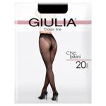 Колготы Giulia Chic Bikini nero женские 20ден 3р