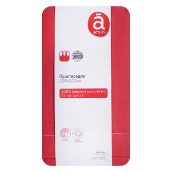 Actuel Bordeaux Bed sheet 220*240cm - buy, prices for Auchan - photo 1