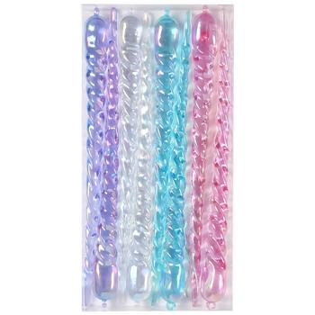 Actuel Multicoloured Icicles Pendant 23cm 8pcs in assortment