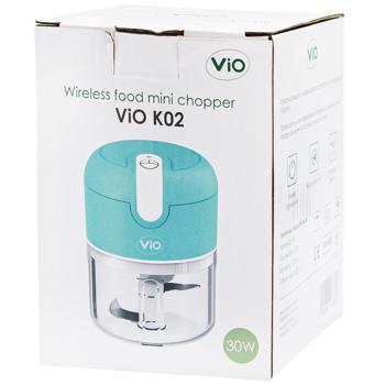 Подрібнювач продуктів ViO K02 акумуляторний бірюзовий 30Вт 250мл