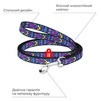 Поводок Waudog Nylon нейлоновый 122см/10мм с рисунком инди - купить, цены на - фото 4