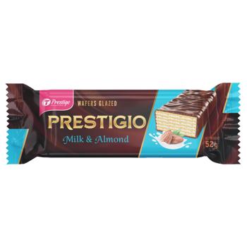 Prestige Prestigio Milk & Almond Glazed Wafers 52g