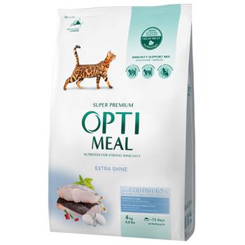 Optimeal Dry Food with Cod for Cats 4kg