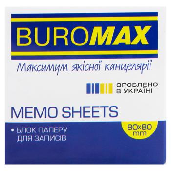 Блок паперу для нотаток Buromax білий 80х80х30мм - купити, ціни на За Раз - фото 2