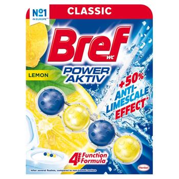 Блок для унітазу Bref Power Activ Лимон 51г - купити, ціни на Ідеал - фото 2