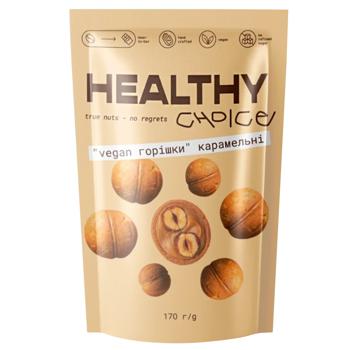 Печиво Healthy Choice Vegan Горішки карамельні з фундуком 6шт - купити, ціни на КОСМОС - фото 1